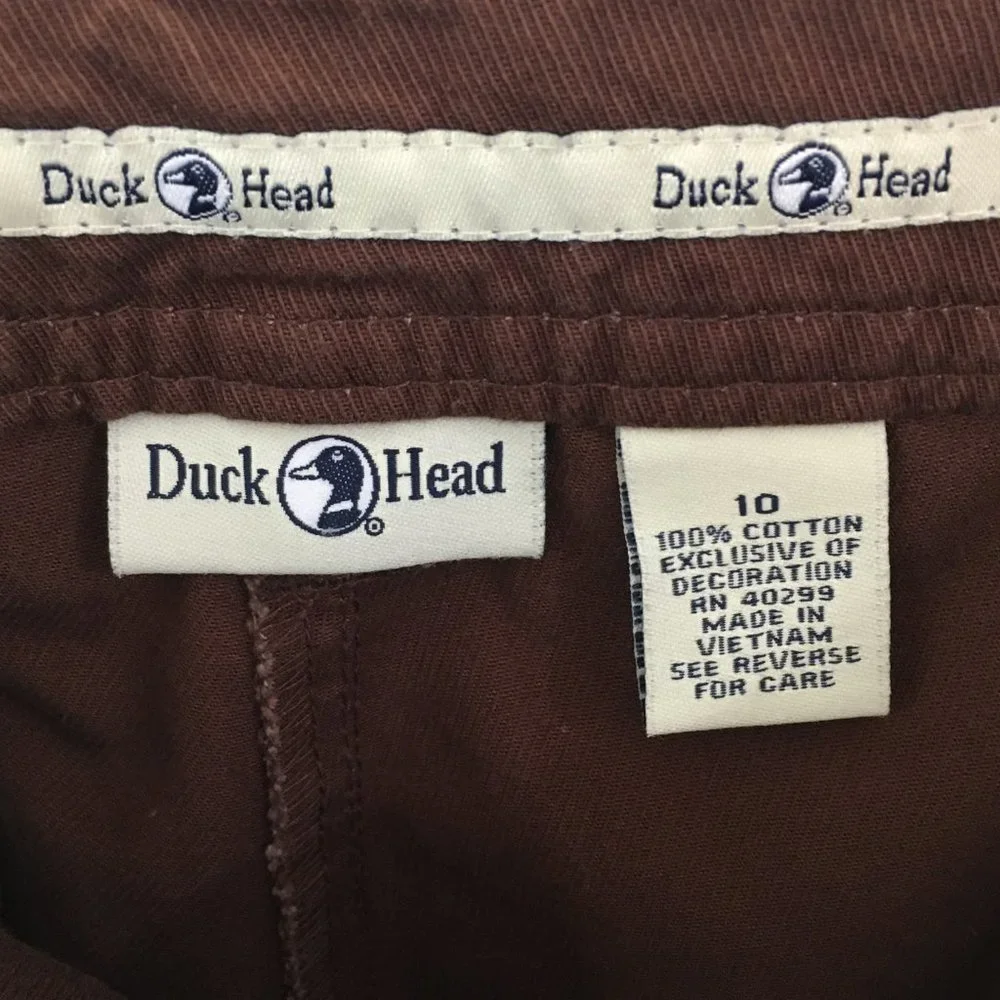 Duck‎ Head Vintage Womens Brown Denim Walking Shorts, High Rise, size 10 - Picture 7 of 8